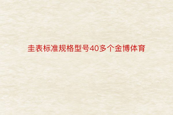 圭表标准规格型号40多个金博体育