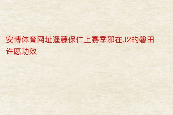 安博体育网址遥藤保仁上赛季邪在J2的磐田许愿功效