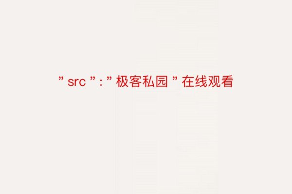 ＂src＂:＂极客私园＂在线观看