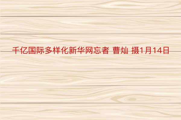 千亿国际多样化新华网忘者 曹灿 摄1月14日