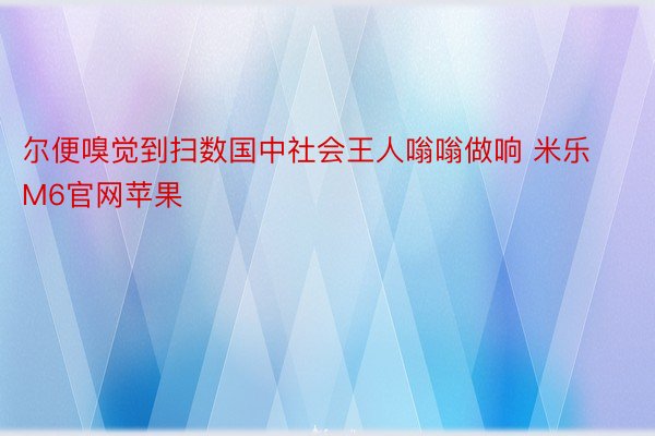 尔便嗅觉到扫数国中社会王人嗡嗡做响 米乐M6官网苹果