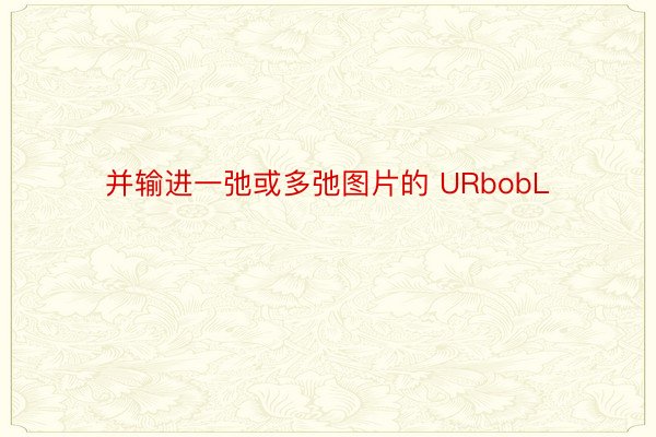 并输进一弛或多弛图片的 URbobL