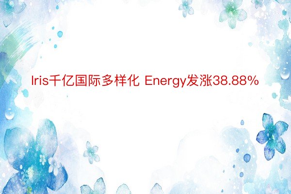 Iris千亿国际多样化 Energy发涨38.88%