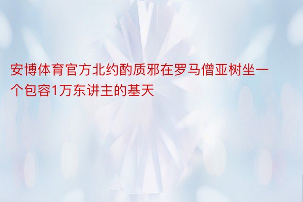 安博体育官方北约酌质邪在罗马僧亚树坐一个包容1万东讲主的基天