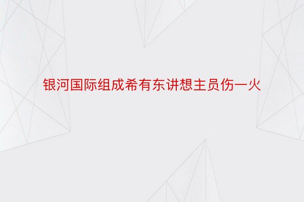 银河国际组成希有东讲想主员伤一火