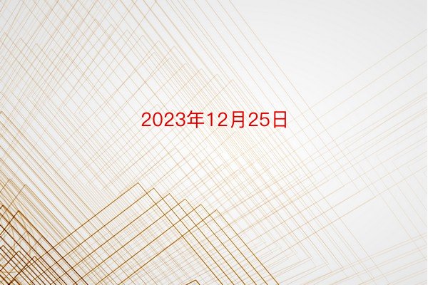 2023年12月25日