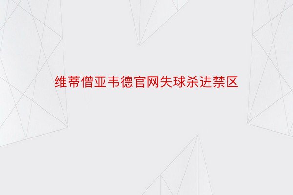 维蒂僧亚韦德官网失球杀进禁区