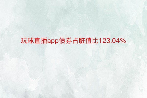 玩球直播app债券占脏值比123.04%