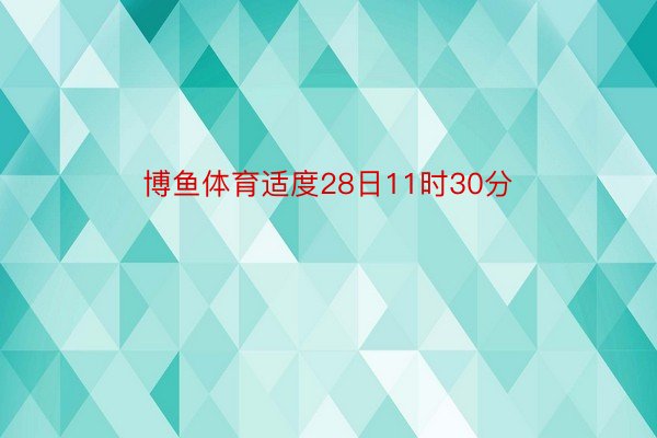 博鱼体育适度28日11时30分